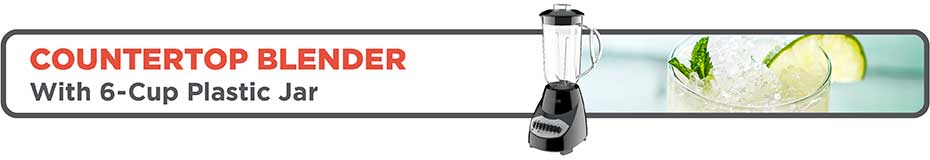 BLACK+DECKER DURAPRO 10-Speed Blender, 42 oz, Red/Silver - Blenders