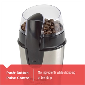 Push Button Pulse Control - Mix ingredients while chopping or blending