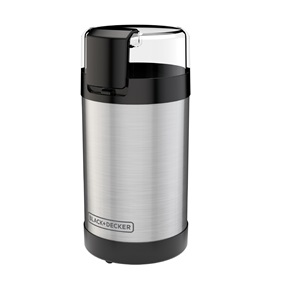 BLACK+DECKER™ Coffee Grinder, One Touch Push-Button Control, Stainless Steel, CBG110S