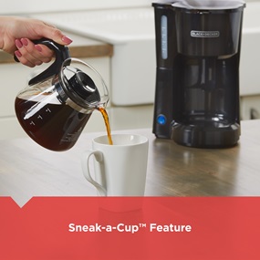 Sneak-a-cup™ Feature
