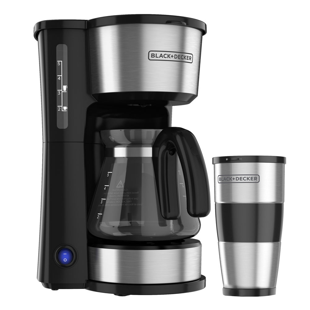 Genuine Black & Decker (DCM600B) Black Compact 5-Cup Coffee Maker