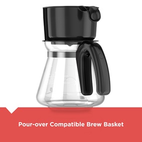 Pour over compatable brew basket