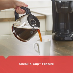 sneak-a-cup feature