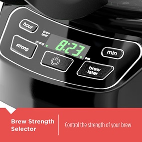 Coffeemaker features a brew strength selector - CM1110B