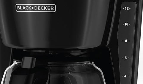  Black+Decker CM1160B 12-Cup Programmable Coffee Maker,  Black/Stainless Steel: Home & Kitchen