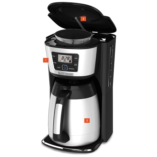 Best Buy: Black+Decker 12-Cup* Coffee Maker Black/Silver CM4000S