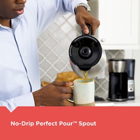 No-Drip perfect pour™ spout