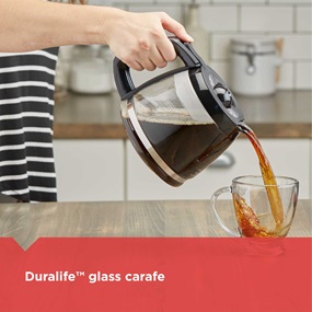 duralife glass carafe dcm600b