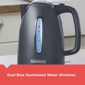 dual blue illuminated water windows