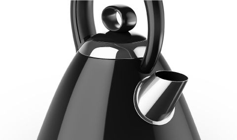 Black + Decker Appliances 1.7 Liter Arc Design Premium Electric Kettle  (2200 Watt, Black) - Velan Store