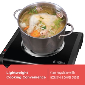 Lightweight Cooking Convenience. Cook anywhere with access to a power outlet