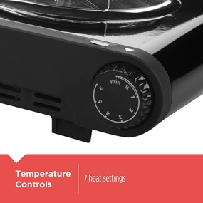 Temperature Controls with 7 heat settings