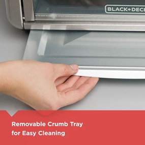 removable crumb tray for easy cleaning cto6335