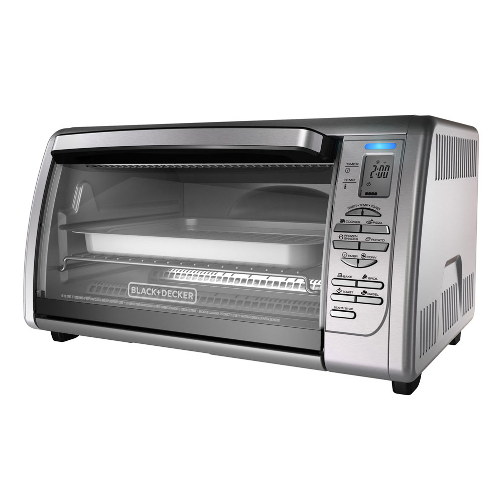 Black & Decker Convection Countertop 12” Pizza Bake Broil Toaster Oven