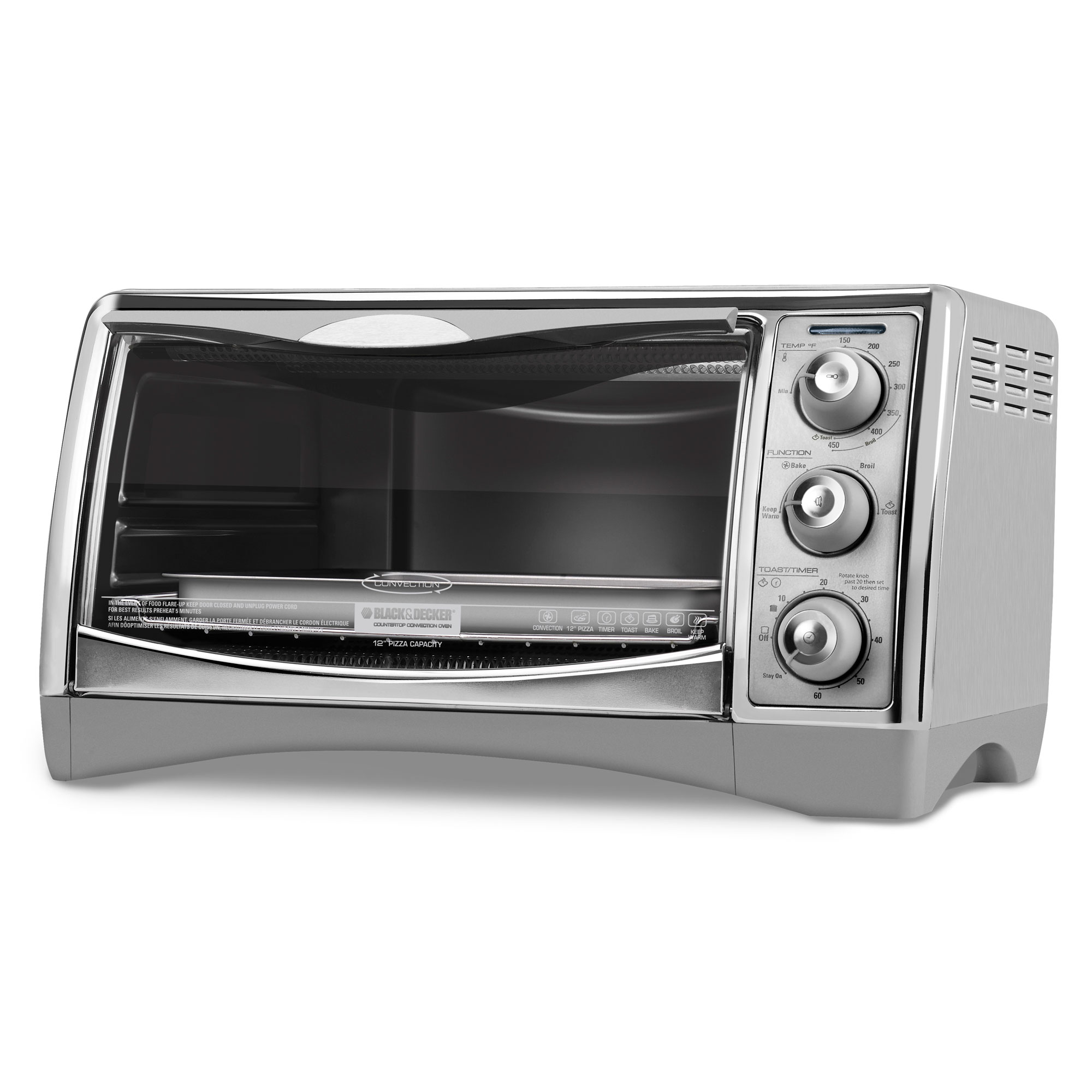  Black+Decker WCR-076 Rotisserie Toaster Oven, 9X13, Stainless  Steel: Electric Rotisseries: Home & Kitchen