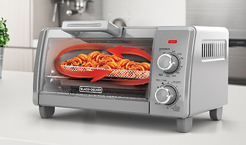 Black & Decker TO1785SG Crisp N' Bake Air Fry 4 Slice Toaster Oven - Macy's