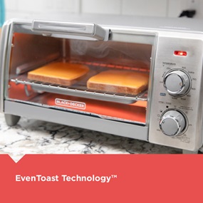 Air Fry Toaster Oven features EvenToast technology.