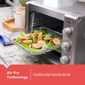 Less Time. More Options.  Crisp 'N Bake Air Fry 6-Slice Toaster Oven 