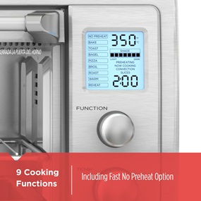9 Cooking Functions | Including fast no preheat otion