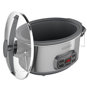Black+Decker™ 7 quart digital slow cooker stainless steel scd1007