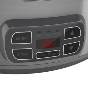 Black+Decker™ 7 quart digital slow cooker stainless steel scd1007