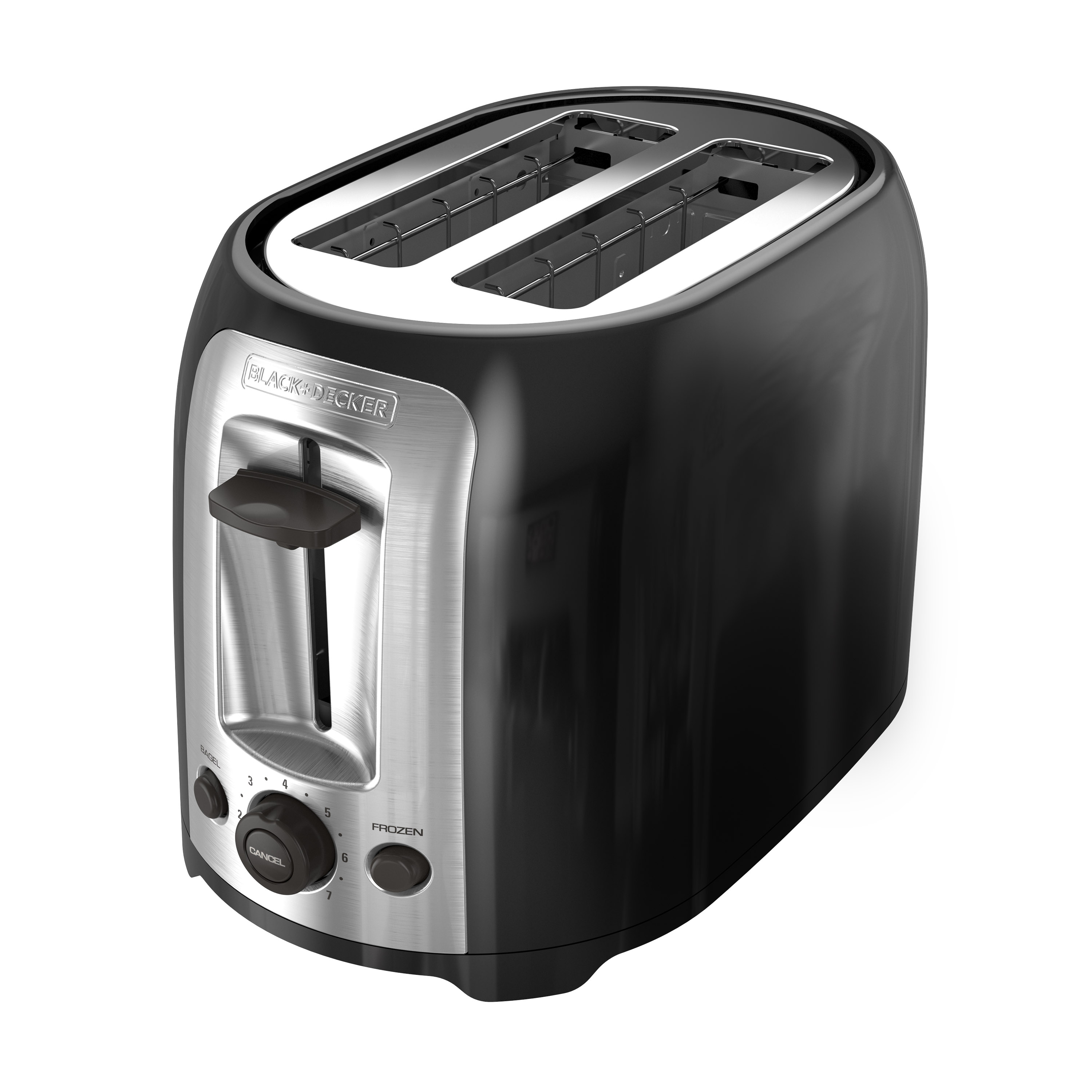 Black+Decker Honeycomb Collection 4-Slice Toaster with Premium Textured  Finish, TR1450WD, White