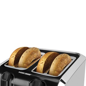 Black & Decker 4 Slice Toaster Black - TR0004B