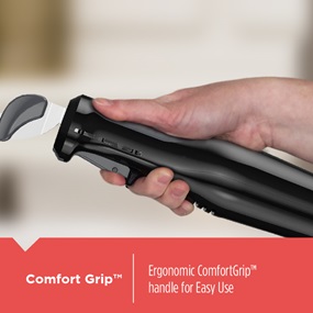 Ergonomic Comfort Grip handle for easy use.
