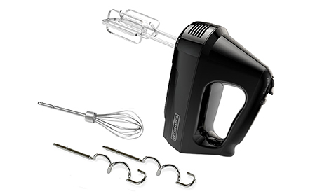 6-Speed Hand Mixer with Turbo Boost, Black