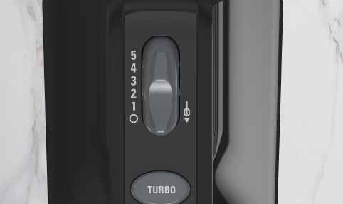 BLACK+DECKER 5-Speed Hand Mixer with Turbo Boost, Black, MX400B 