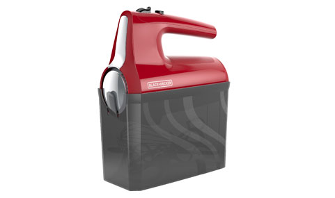 Black & Decker MX3200R 6-Speed Hand Mixer, Red