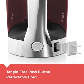 Tangle-Free Push Button Retractable Cord