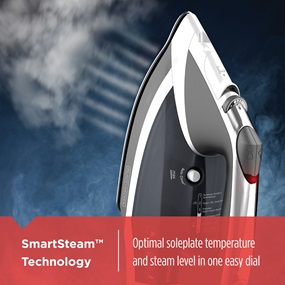 SmartSteam™ Technology | Optimal soleplate temperature and steam level in one easy dial