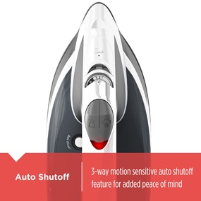 Auto Shutoff | 3 way motion sensitive auto shutoff feature for added peace of mind