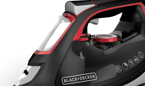 BLACK+DECKER IMPACT Advanced Steam Iron with Maximum Durability and  360° Pivoting Cord, Gray, IR3000 – BrickSeek
