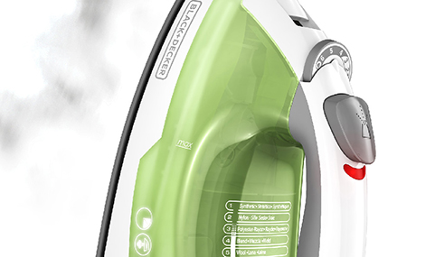 BLACK+DECKER Easy Steam Nonstick Compact Iron in Lime Green