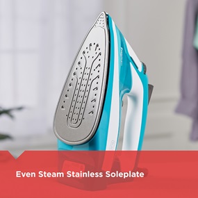 Even steam stainless soleplate
