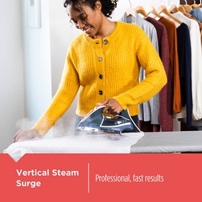 Elite Pro Series Steam Iron features vertical steam surge for professional, fast results - D3300