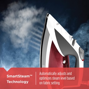 SmartSteam™ Technology | Automatically adjusts and optimizes steam level based on fabric setting