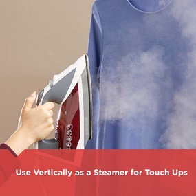 Use Vertically as a Steamer for Touch-Ups