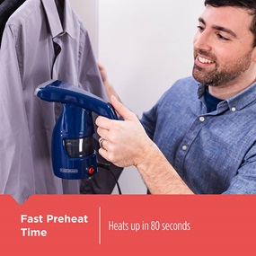 Easy Garment Steamer heats up in just 80 seconds - HGS011S