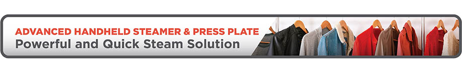 Black+Decker Advanced Handheld Steamer & Press Plate