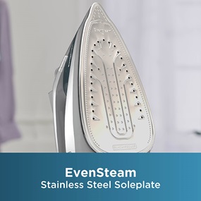 EvenSteam stainless steel soleplate.