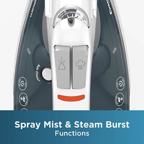 Spray mist and steam burst functions.