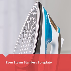 even steam stainless soleplate