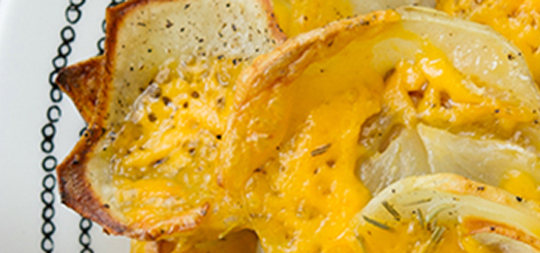 Sweet Potato Gruyre Gratin