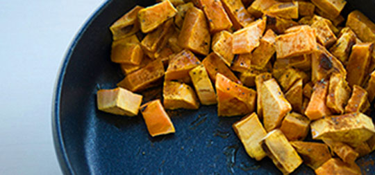 Roasted Maple Sweet Potatoes