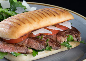 Grilled Ribeye Steak Sandwich.