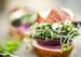 Beet Sliders with Micro Greens and Dill Mayo
