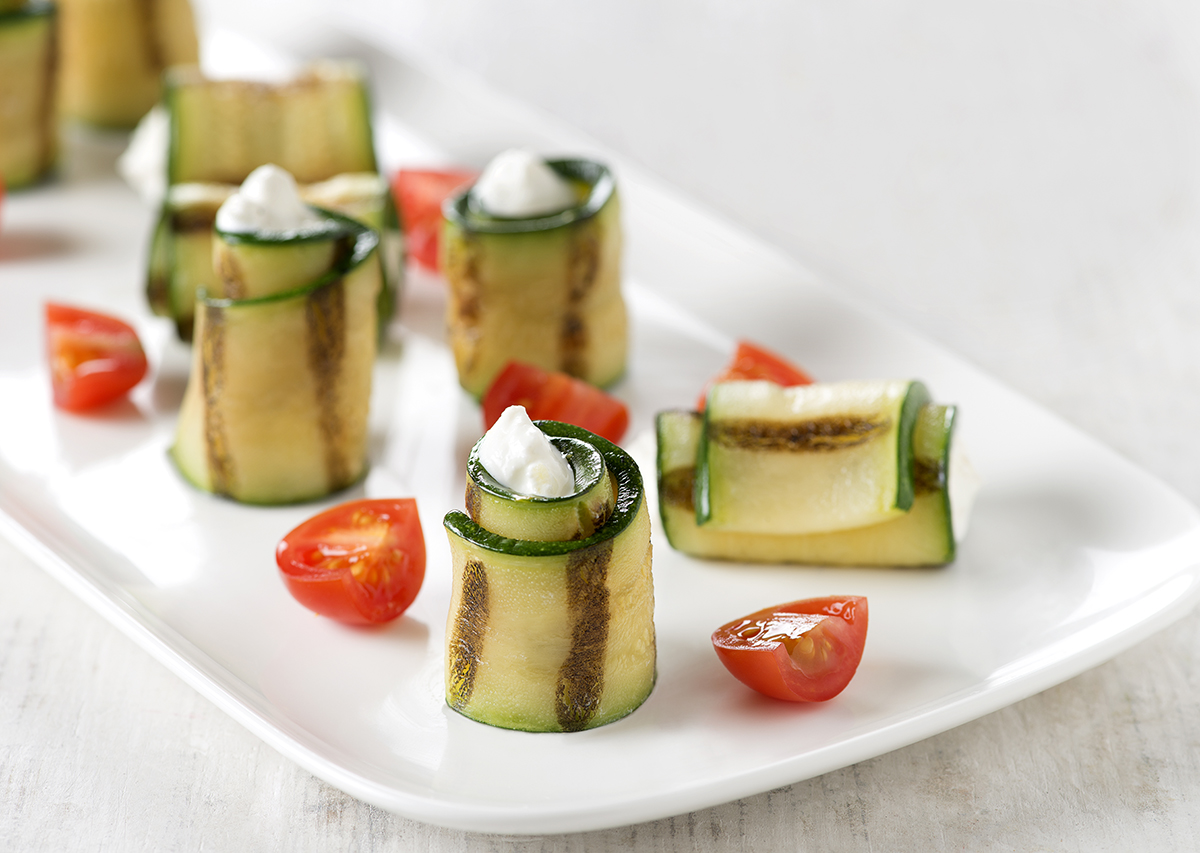 Grilled Zucchini Roll-Ups